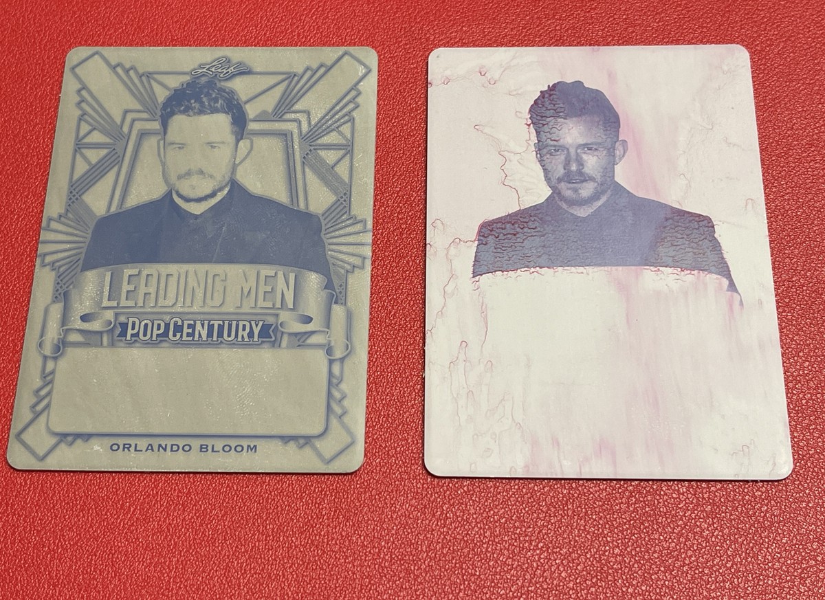 LEAF L POP CENTURY オーランドブルーム Lot of 2-2021 Leaf Pop Century Orlando Bloom Printing Plate Black