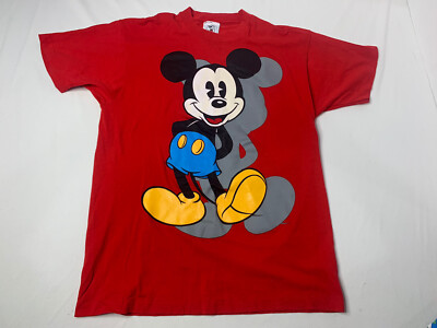 WALT DISNEY MICKEY MOUSE WITH SHADOW VINTAGE 1980s MICKEY & CO. T 