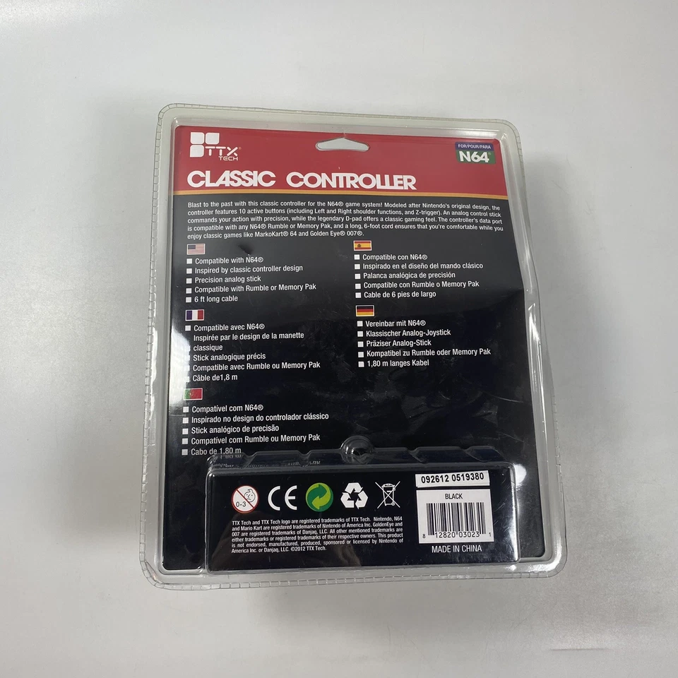 Mando con cable TTX Tech N64 Nintendo 64 NUEVO Foto 2 de 2