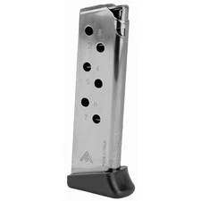 Mecgar, Pistol Magazine, 380ACP, 7 Rounds, Fits PPK/S Pistols, Silver, Nickel