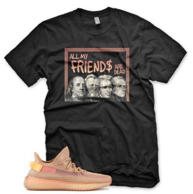 Black DEAD PRESIDENTS Sneaker T-Shirt – YZ 350 Boost Desert Sage V2 – Men's S-4XL