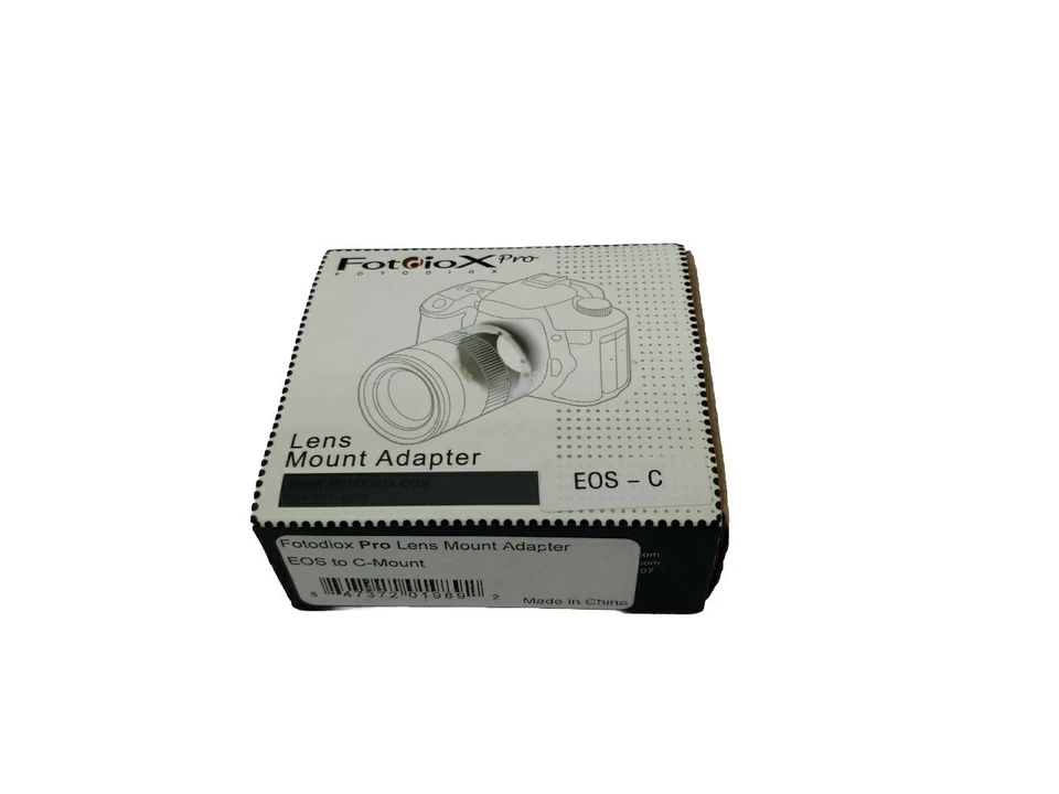 Fotodiox Mount Adapter for Canon EOS Mount Lens to C-Mount Cine and CCTV Camera - Image 2 of 4