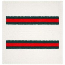 NWT NEW Gucci baby girls boys ivory wool red green web blanket 522795