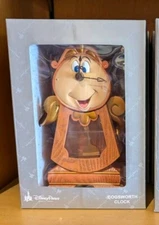 NEW Disney Parks Beauty and the Beast Cogsworth Clock 10" Working Clock Figurine