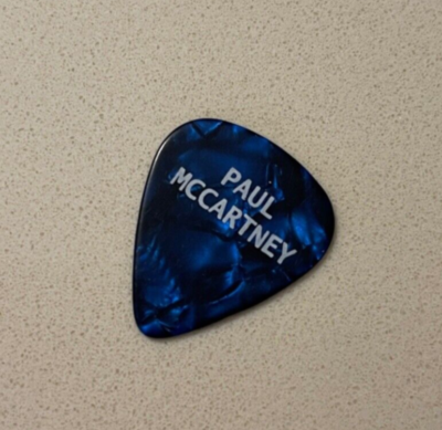 PAUL McCARTNEY GUITAR PICK STAGE CONCERT TOUR BEATLES 2016 DESERT