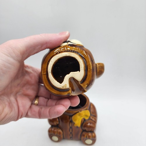 Vintage Brown Teddy Bear Honey Pot - Picture 7 of 9