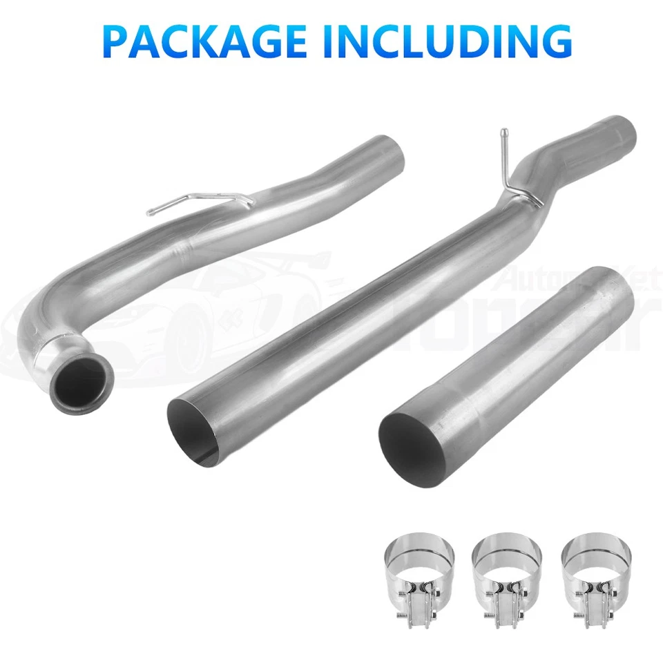 Exhaust Pipe for 2011-2015 Silverado Sierra 2500 3500HD LML 6.6 Duramax Turbo 4" - Imagem 2 de 4