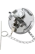 ･Locking Aluminum Fuel Tank Cover W/ Keys For Peterbilt 330 To 587 1972 To 2017