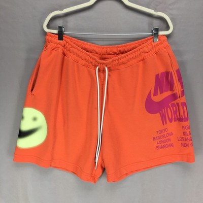 Nike Men's WORLD TOUR French Terry Shorts Size XXL/2XL-Turf Orange DA0645-842