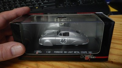 1:43 High Speed Porsche 356 Light Metal Coupe 1951 Silber ModelCollection in OVP