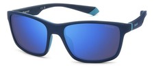 Occhiali da Sole Polaroid PLD 2153/S MATTE BLUE/BLUE MIRRORED 58/16/135 uomo