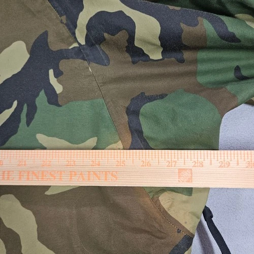 US Military Extended Cold Weather Parka Mens XL Hooded Camo Woodland Jacket image 22