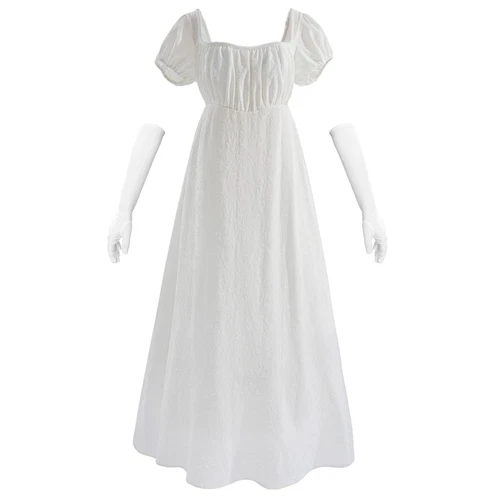 Victorian Dress for Women Regency Costumes Women Regency Dresses with White W...