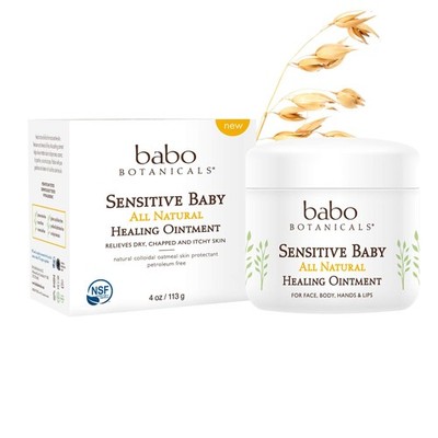 4/28 BABO Botanicals 70+% Organic Sensitive Baby All Natural Healing Ointment wi