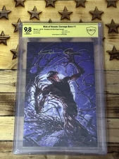 Web Of Venom: Carnage Born #1 CBCS 9.8 NOT CGC Virgin Signed By Clayton Crain