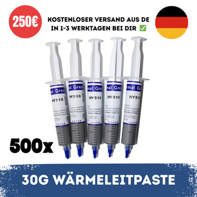 500x Wärmeleitpaste 30g HY510 Thermopaste CPU GPU PC Chip Kühlpaste Thermalpaste