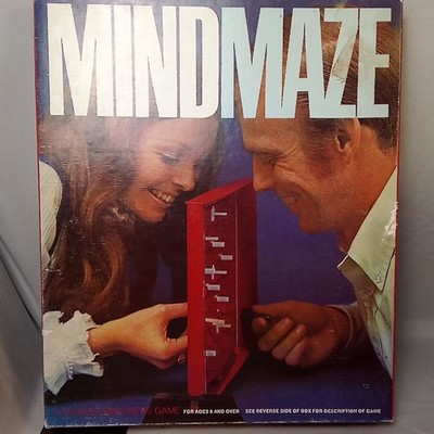 Mind Maze Game by Parker Brothers Complete Vintage 1970 Family Strategy Night