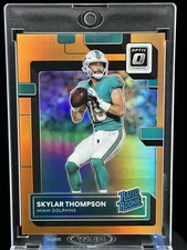 2022 Donruss Optic Skylar Thompson Orange Prizm Rated Rookie /199 Dolphins #276