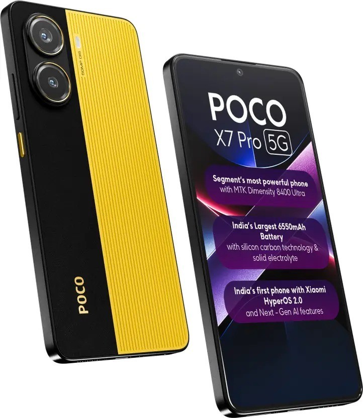 POCO X7 Pro ブラック　新古品 POCO X7 Pro 5G Obsidian Black 12GB RAM 256GB Storage Indian Global