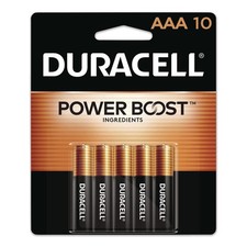 Duracell MN2400B10Z Power Boost CopperTop Alkaline AAA Batteries 10/Pack New