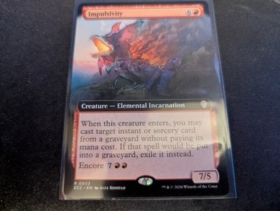 MTG Magic the Gathering Impulsivity Extended ECC!