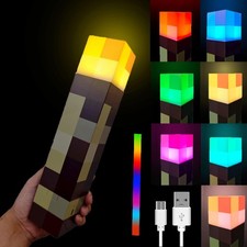 Torch Lamp with Wall Mountable, 7-Color Night Light,Handheld Wall Mountable ...