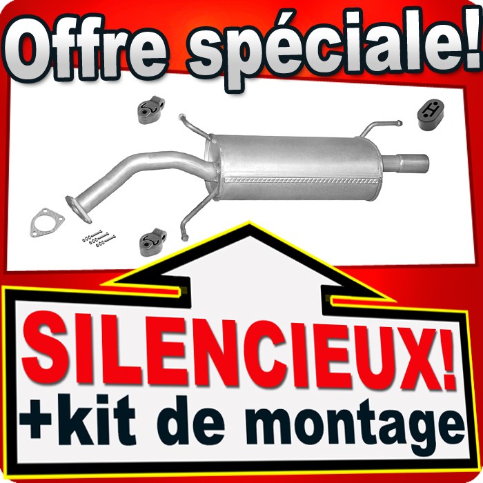 Silencieux arrière Mitsubishi Lancer 1.3 1.6 essence pot echappement 2003-2011