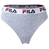 Fila Damen String - Regular Waist, Breiter Logo-Bund, Baumwolle, Einfarbig Gr...