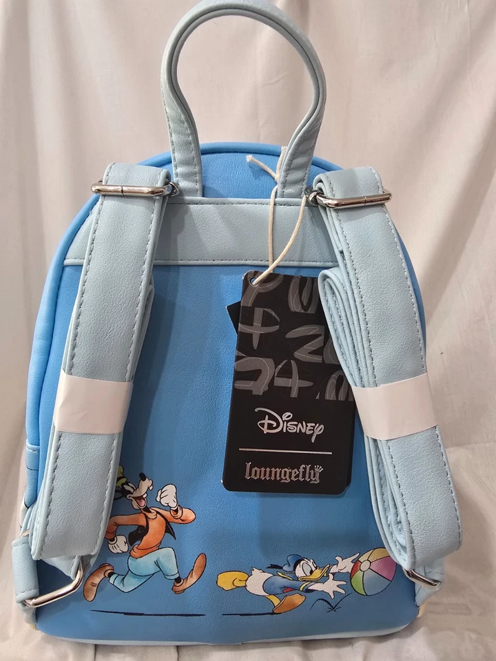 Loungefly Disney Mickey Mouse and Friends Beach Day Mini Backpack **BRAND NEW** - Image 4 of 4