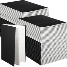 Mimorou 100 Pcs Journals Notebooks Bulk - Kraft Softcover A5 Small Black