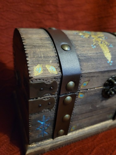 Joyero contenedor baratija decoración hogar cofre madera Legend of Zelda - Imagen 2 de 11