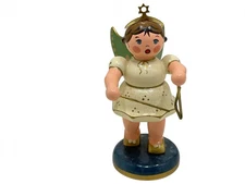 Erzgebirge collector figurine angel Hubrig 7 cm. Excellent Condition