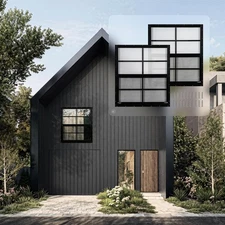 2 Pcs Black Shed Windows 24" x 27" - Pro Series Thermal Break Frame Tempered ...