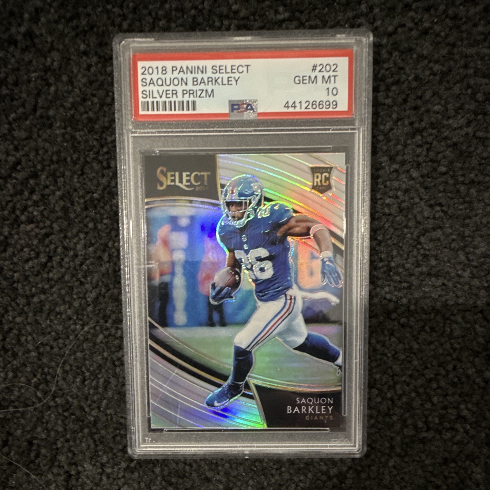 Saquon Barkley Panini Select #202 Silver