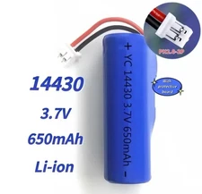 High Quality 3.7V 14430 3.7v 650mAh USB Rechargeable Li-ion Battery Connector