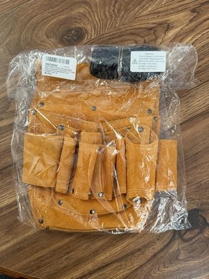 Suede Leather Tool Belt Pouch/Bag For Carpenters And Builders With Tool Holder