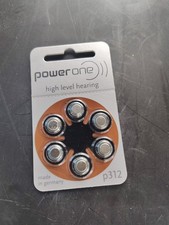 PowerOne P312 Hearing Aid Batteries New Sealed