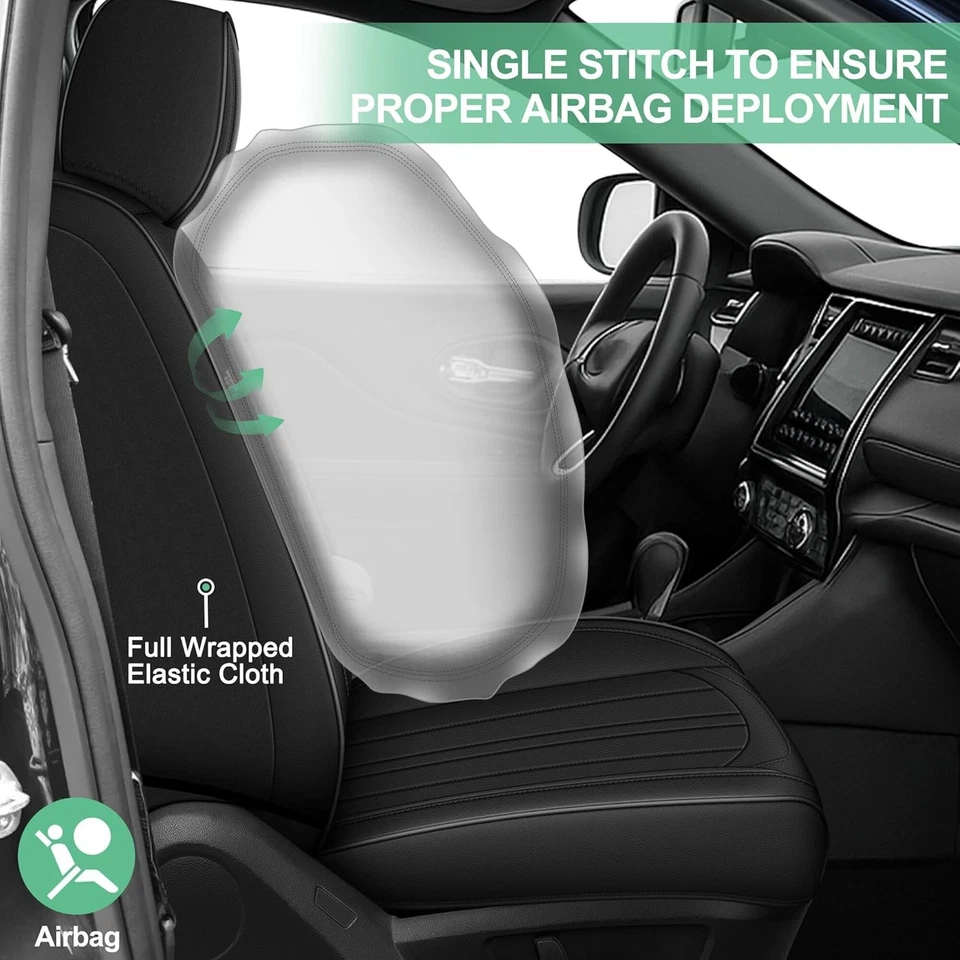 Car Seat Covers For Toyota Avalon 2001-2022 Faux Leather Seat Cushion Pad - Image 4 of 4