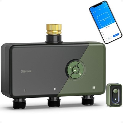 Bewässerungscomputer WLAN 3 Ausgänge smarte Gartenuhr APP Alexa Regenverzögerung