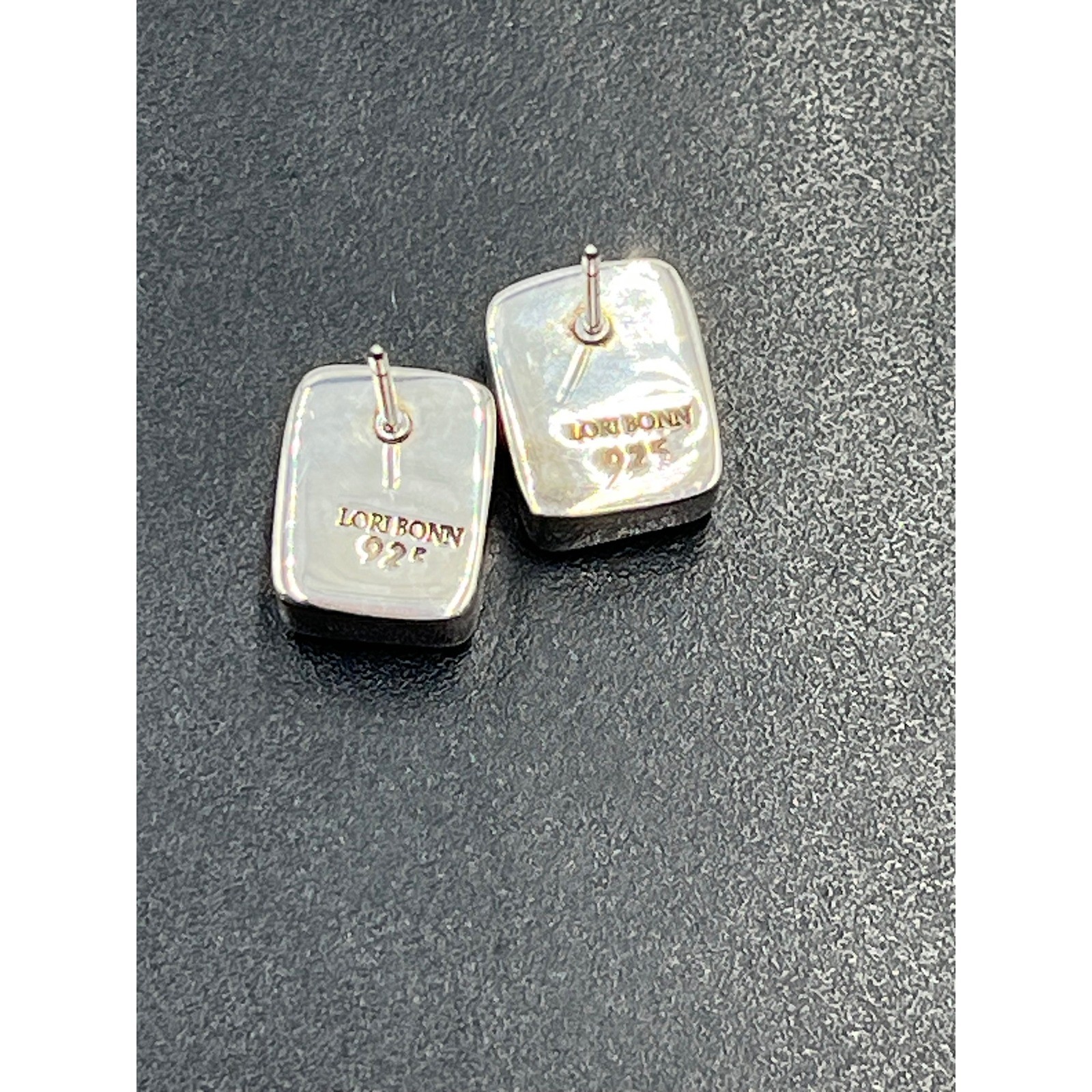 Lori Bonn Sterling Silver Rectangular Faceted Bez… - image 8