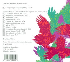 TONY ARNOLD / JACOB GREENBERG MESSIAEN: HARAWI NEW CD