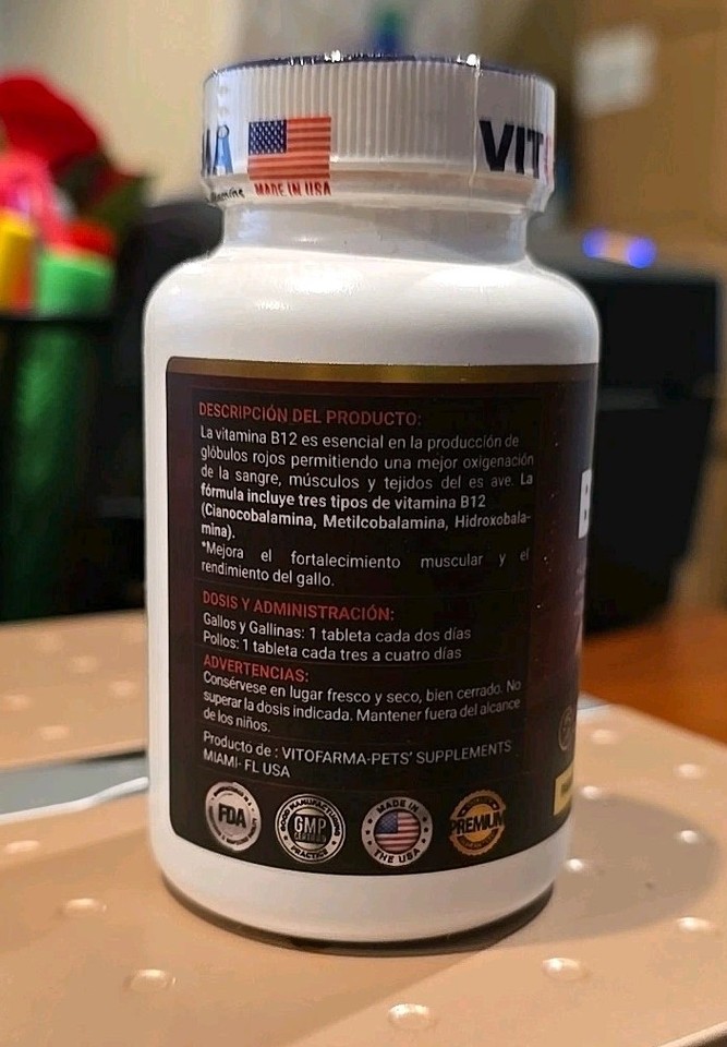 B-15 DMG B-12 Per Gallo/Gallos, Galline Vitofarma Vitaminas B15