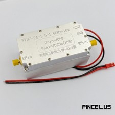 1.5-1.6GHz 10W RF Power Amplifier Module 40dB SMA Female Connector w/ Heatsink