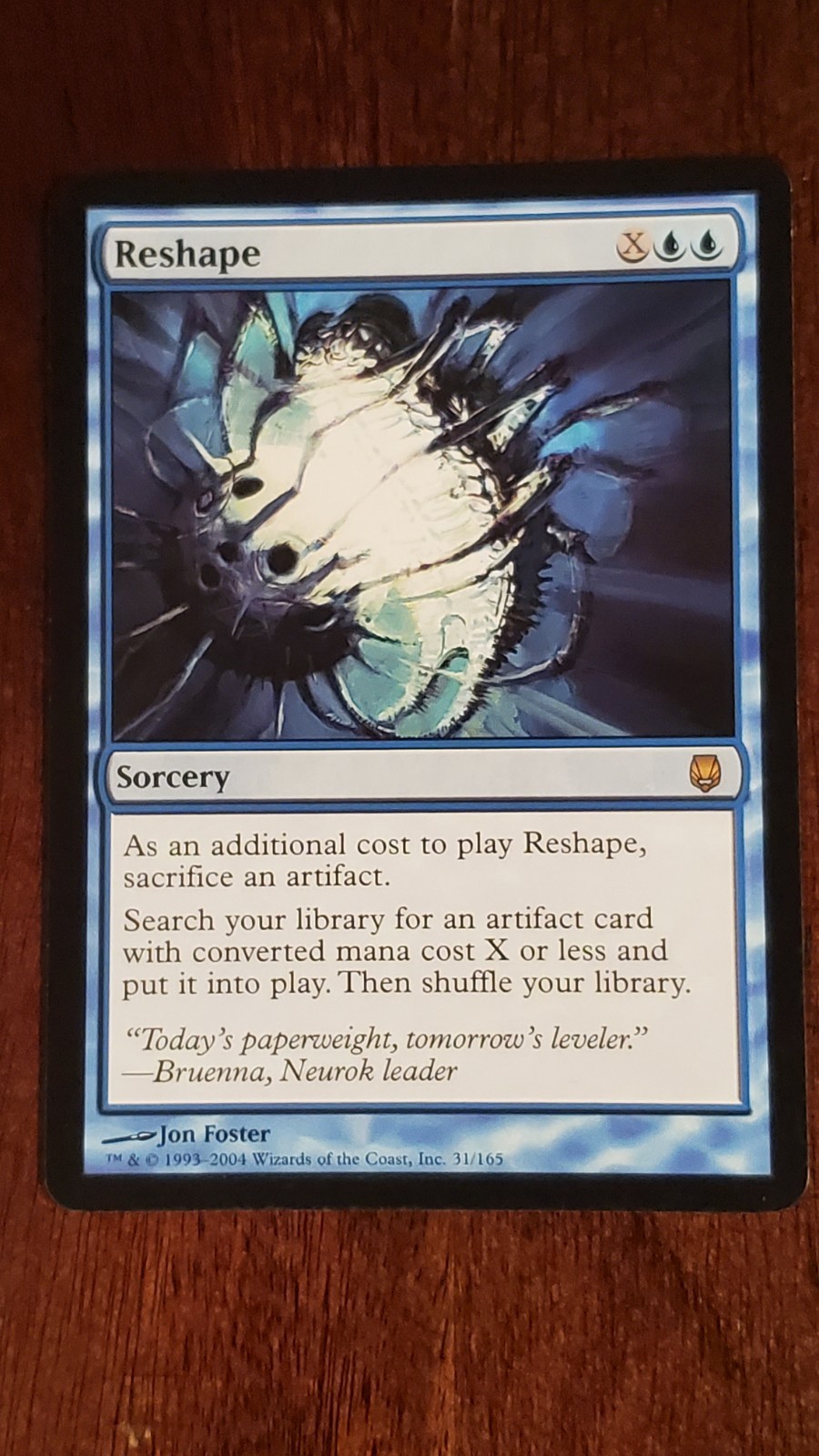 Reshape Darksteel EX/LP #31 MTG Magic the Gathering Sorcery Rare Blue