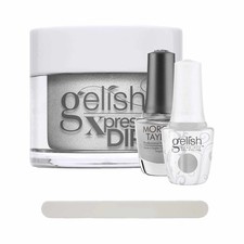 Gelish "Fashion Above All" 3 pc. Trio-Gel Polish, Lacquer, and Dip-Silver