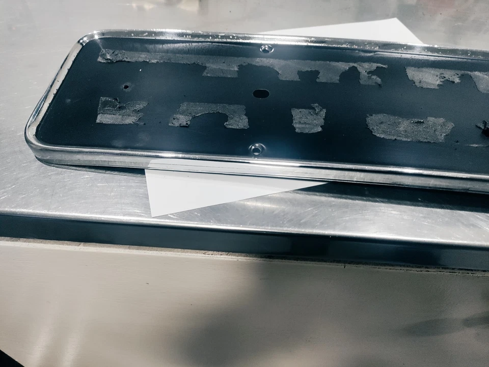 Rover P6 Rear Number Plate Chrome Surround - image 4 of 4