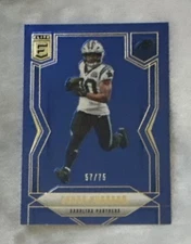 2024 Panini Donruss Elite - Chuba Hubbard #73 Blue /75 Error card # 00/75 Back