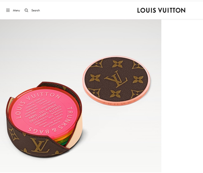 Virgil Abloh Louis Vuitton Coaster Gift Set 6 Neon Monogram