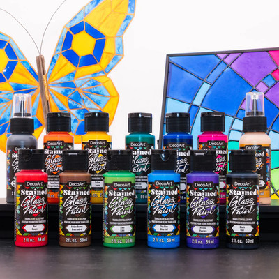 DecoArt Transluzente Buntglas Acrylfarbe 59ml (2oz)