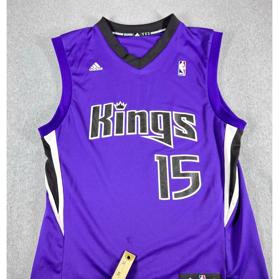 Camiseta deportiva para hombre Adidas mediana Demarcus Cousins #15 Sacramento Kings Foto 3 de 4